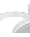 GLASS FAN * PLAFÓN / VENTILADOR 53 CM - BLANCO-TRANSPARENTE